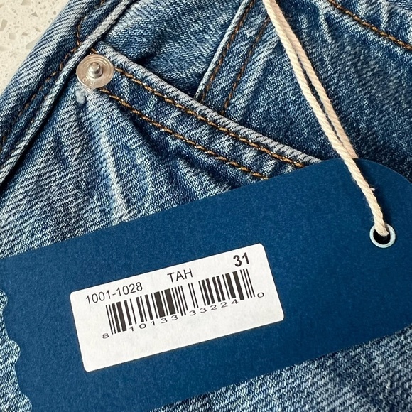 Adriano Goldschmied × Daily Blue HYPE Jeans High Rise Straight Leg Made in USA - Picture 12 of 15